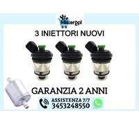 3 INIETTORI PER LANDI RENZO TAPPO VERDE SPINA BOSCH X IMPIANTO GAS CON FILTRO