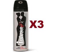 3 INTESA DEO UNISEX SEXATTRACTION DEODORANTE SPRAY CORPO PROFUMATO 125ml UNISEX