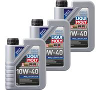 3 L Original Liqui Moly MOS2 LEICHTLAUF 10W-40 Per ACEA A3 B4 API SL Ford