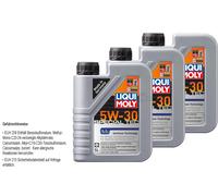 3 L Originale LIQUI MOLY 1192 Special Tec Ll 5W-30 olio motore per VW 505 00 502