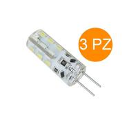 3 LAMPADINE FARETTI 2W 24 LED G4 ATTACCO A SPILLO LUCE BIANCA FREDDA CALDA 12V