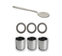 3 lattine 0,25 l per bio etanolo + pannello risparmio energetico + spegnifiamma