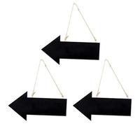 3 lavagne da appendere a forma di freccia in legno, con corda da appendere, per decorazione da parete, bacheca per messaggi fai da te, per matrimoni, bar, caffetterie, feste