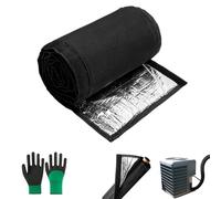 3-Layer Pipe Insulation Foam Tube Cover for Heat Pump,72x10.2 Inch Air Conditioner Insulation Sleeve Outdoor,HVAC Flexible Copper Lines Protective Sleeve Wrap (1)