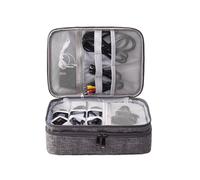 3 Layers Porta Cavi Piccola Custodia Con Cerniera Borsa Stoccaggio Da Viaggio