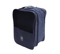 3 Layers Travel Shoe Bag, Light Weight Portable Shoe Storage Bag Large Capacity Waterproof for Camping for Home (Color : Navy Blue)