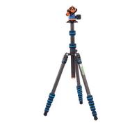 3 Legged Thing Punks Brian 2.0 - Treppiede da viaggio in fibra di carbonio, compatto e regolabile, con tre gambe staccabili (BRIANBLUE2.0)