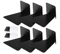 3 librerie galleggianti in metallo robusto supporto per libri da parete supporto per libri multifunzione da cucina invisibile libreria galleggiante per libri biblioteca ingresso salvaspazio