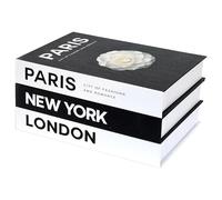 3 Libri Decorativi per la Casa - Elegante Modello di Libro Finto in Cartone