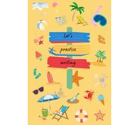 3 line notebook to practice handwriting for kids: Beach cover