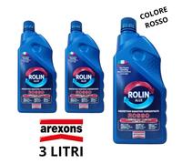 3 LITRI AREXONS LIQUIDO RADIATORE ANTIGELO PURO CONCENTRATO ROSSO ROLIN ALUX