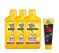 3 Litri Bardahl MTF 75W80 GL4 Olio Trasmissioni Cambio Manuale + 1 Additivo T&D