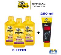 3 LITRI BARDAHL MTF 75W90 OLIO TRASMISSIONI CAMBIO MANUALE + 250 ML T&D ADDITIVE