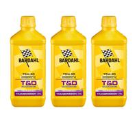 3 Litri Bardahl T&D 75W90 Synth Olio Cambio Differenziale Trasmissione GL4 GL5