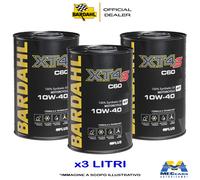3 LITRI BARDAHL XT4-S C60 10W40 OLIO MOTORE MOTO 4 TEMPI API SN JASO MA-MA2 4T