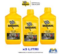 3 LITRI BARDAHL XT4-S C60 5W40 OLIO MOTORE MOTO 4 TEMPI 4T API SN / JASO MA-MA2
