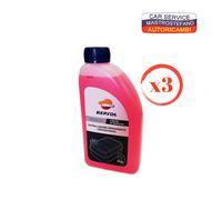 3 LITRI LIQUIDO ANTIGELO REFRIGERANTE RADIATORE REPSOL ROSSO CONCENTRATO 1 L