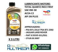 OLIO MOTORE TOTAL QUARTZ 9000 5W40 5W-40 (4LT) 4 LITRI SINTETICO OIL CAR