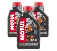 3 LITRI MOTUL 7100 10W40 MA2 4T OLIO MOTORE 100% SINTETICO API SG/SH/SJ/SL/SM/SN