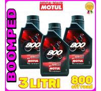 3 LITRI MOTUL 800 FACTORY LINE OFF ROAD 100% SINTETICO OLIO LUBRIFICANTE 03MO08