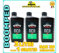 3 LITRI OLIO BARDAHL SAE30 CLASSIC MOTOR OIL 100% MINERALE 03BD05