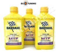 3 LITRI OLIO BARDAHL TRASMISSIONI CAMBIO MANUALE MTF 75W80 API GL4 Premium 1 LT