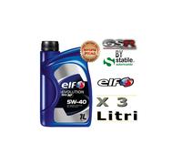 3 Litri Olio-Lubrificante Elf 5w40 Evolution 900 Nf Lt.1