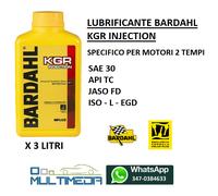 3 LITRI OLIO MOTORE BARDAHL KGR INJECTION MISCELA 2 TEMPI MOTO SCOOTER QUAD