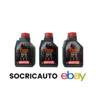 3 Litri Olio Motore Moto Motul 7100 4T 10W30 100% Sintetico ESTER MA2 - HONDA