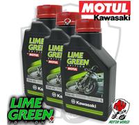 3 Litri OLIO MOTORE MOTUL KAWASAKI LIME GREEN 10W40 SPECIFICO Z900 Z900RS