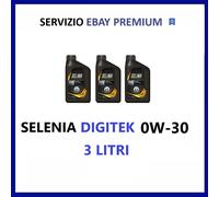 3 Litri Olio Motore Per Auto Selenia Pure Energy Digitek Acea C2 0w30