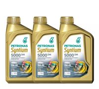 3 LITRI OLIO MOTORE PETRONAS Syntium 5000 DM 5W-30 API SN ACEA C2 C3 BMW LL04