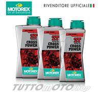 3 Litri olio MOTOREX CROSS POWER 2 TEMPI 100% SINTETICO - Motocross KTM Cross