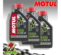 3 LITRI OLIO MOTUL 5100 15/50 15W50 MA2 4T LITRO OFFERTA NUOVO OLIO MOTORE