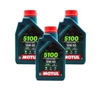 3 LITRI OLIO MOTUL 5100 15W50 TECHNOSYNTHESE 4TEMPI 4T MOTO SCOOTER 03MO52