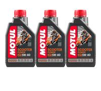 3 Litri Olio Motul Scooter Power 4T 5W40 MA API SM SN SL MO33MOT17 JASO T903
