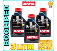 3 LITRI olio MOTUL SPECIFIC 5W30 9.55535/03 benzina diesel PSA B71 2297 03MO81