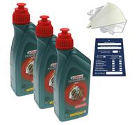 3 Litro Castrol Transmax Atf Dx III Multivehicle Automatico Cambio 236.9 Set
