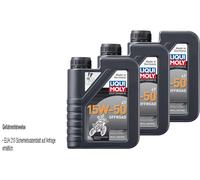3 Litro LIQUI MOLY olio motore Moto 4-Takt 15W-50 Fuoristrada Api Sn Plus Jaso