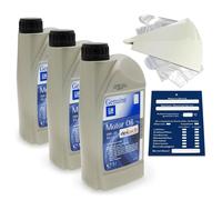 3 Litro Originale Opel 0W20 FS Ll Olio GM Dexosd OV0401547 Api Sn Plus Set