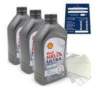 10 Litro Originale Shell Helix Ultra Prof AP-L 5W30 Olio 550040602 Acea C2 Set