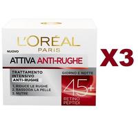 L'ORÉAL Crema Viso Donna Antirughe Intensiva Giorno, 50 ml, Confezione da 1