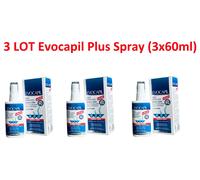 3 LOTTO EVOCAPIL PLUS SPRAY DOPO TRAPIANTO DI CAPELLI (3x60ML) NUOVO