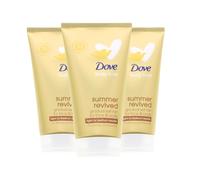 3 lozioni autoabbronzanti Dove Summer Revived per corpo Light Medium da 75 ml