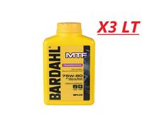 Bardahl - MTF 75W-80 - Olio per Trasmissione e Differenziale Auto, Protezione degli Ingranaggi, Antiusura, Lubrificante Versatile ad ogni Temperatura, 1 L
