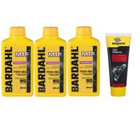 3 Lt New Bardahl MTF 75W80 GL4 Olio Trasmissioni Cambio Manuale + Additivo T&D