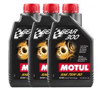 3 LT OLIO 100% SINTETICO MOTUL GEAR 300 75W90 CAMBIO TRASMISSIONE DIFFERENZIALE