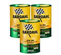 3 LT Olio motore Bardahl XFS 0w30 AV504 Technos ACEA C3 COMPATIBILE PER BMW