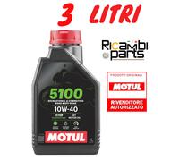 3 LT OLIO MOTORE MOTUL 5100 10W40 4T - TECHNOSYNTHESE AD ELEVATE PRESTAZIONI