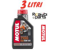 3 LT OLIO MOTORE MOTUL 7100 15W50 4T - 100% SINTETICO AD ELEVATE PRESTAZIONI